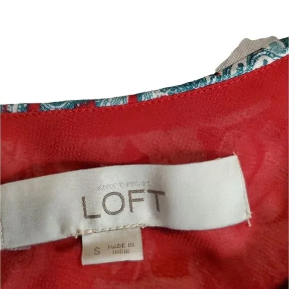 LOFT Iris one shoulder dress S - Picture 4 of 7